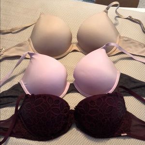 3 Victoria Secret PINK bras
